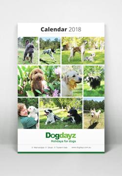 Dog Dayz 2018 calendar mockup